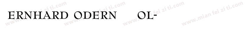 BernhardModernBT Bol字体转换